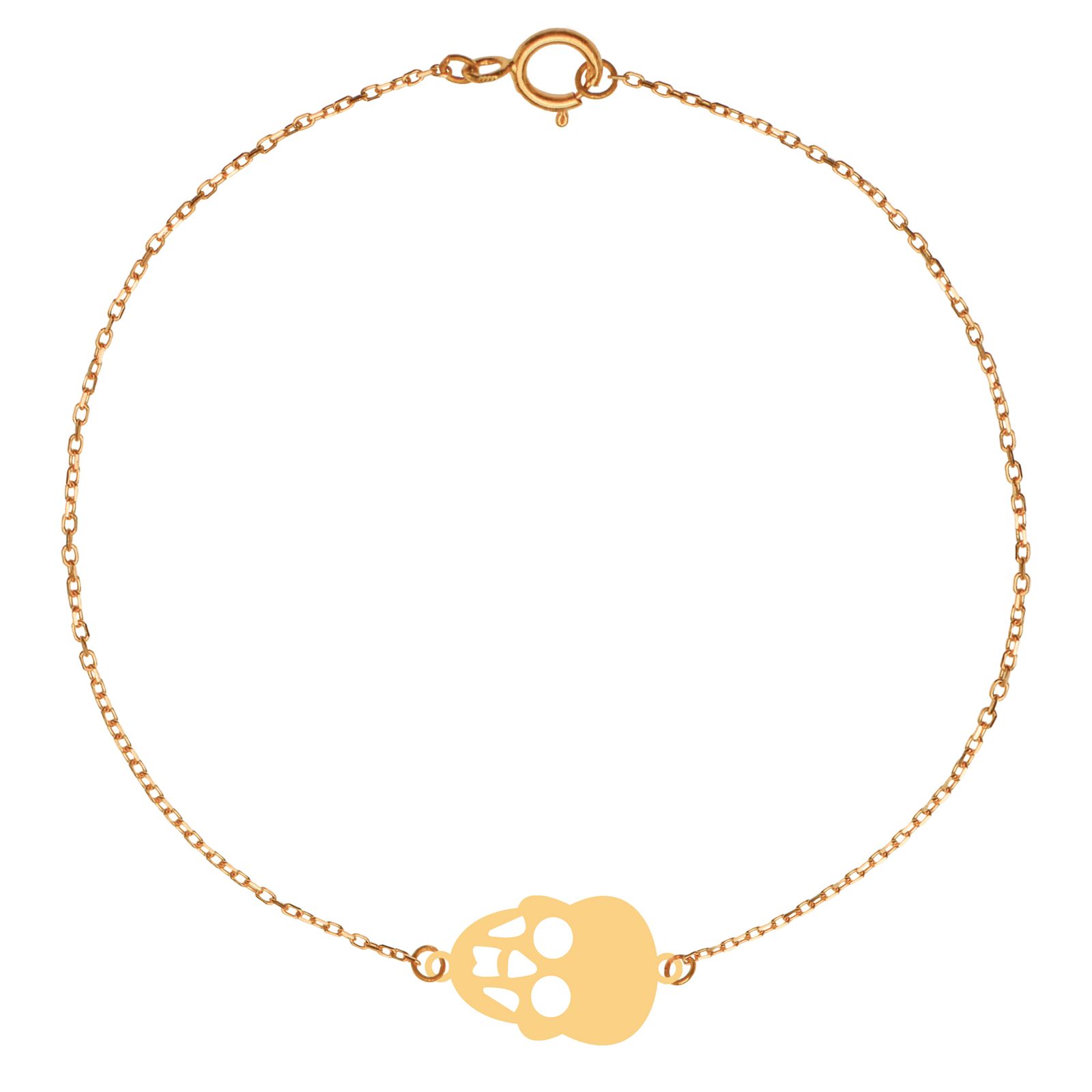 پابند طلا 18 عیار زنانه کرابو طرح اسکلت مدل Kr2134 -  - 1