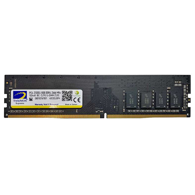 رم دسکتاپ DDR4 تک کاناله 2666 مگاهرتز CL19 تواینموس مدل 4DCS3JOPH ظرفیت 8 گیگابایت