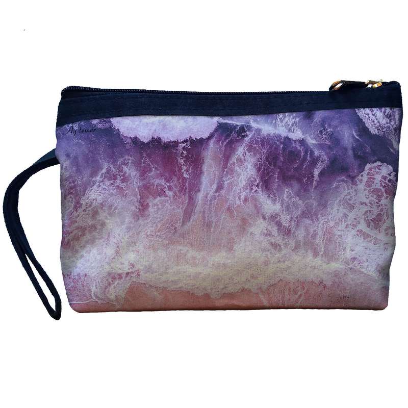 کیف لوازم آرایش زنانه آی تمر مدل ساحل و موج دریا کد 272