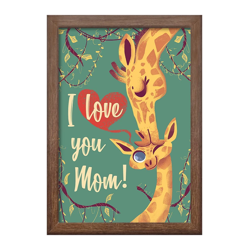 تابلو خندالو طرح دوستت دارم مامان کد 8399