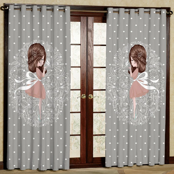 پرده مدل مخمل پانچی کد 6640 سایز 280x140 سانتی متر
