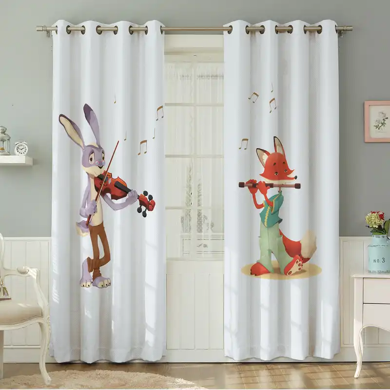 پرده نیروانا طرح کودک مدل مخمل کد 8664 سایز 140×280 سانتی متر