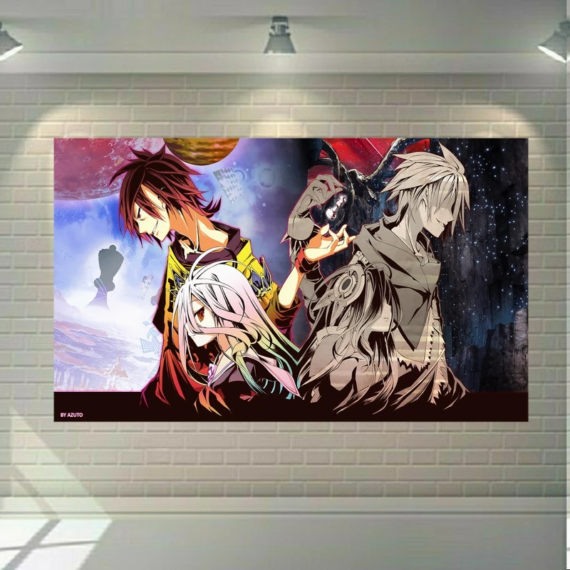 پوستر دیواری طرح انیمه No Game No Life مدل SDP754