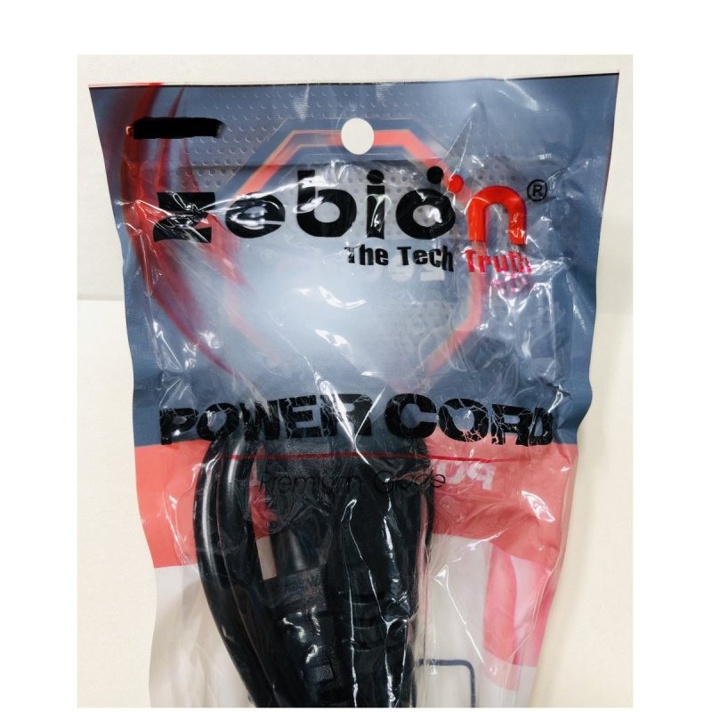 کابل برق سه پین منبع تغذیه کامپیوتر زبیون مدل POWER CORD طول 1.4 متر