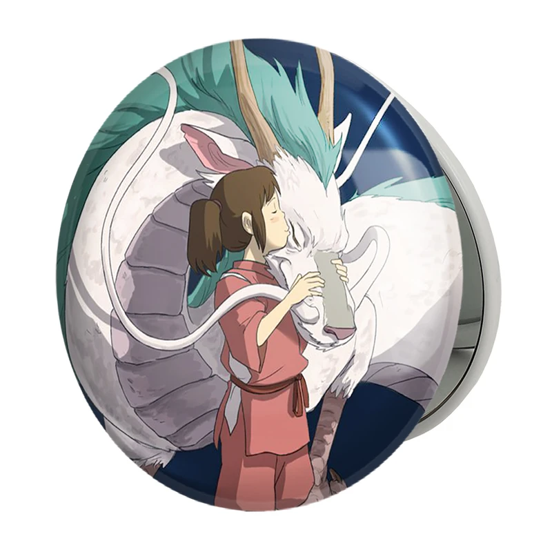 آینه جیبی خندالو طرح چیهیرو و هاکو انیمه شهر اشباح Spirited Away مدل تاشو کد 12103 