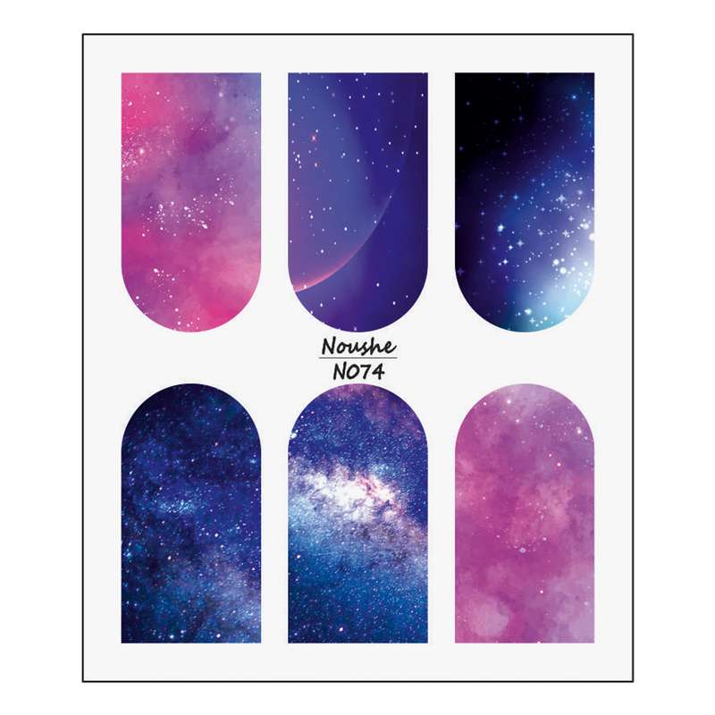 برچسب لنز ناخن مدل کهکشانی کد N074