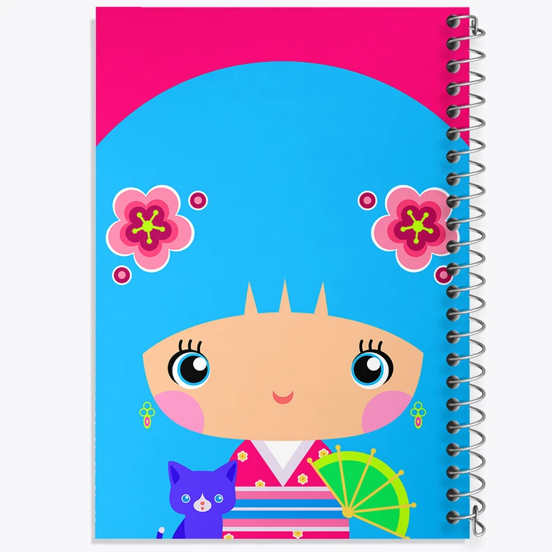 دفتر مشق 50 برگ خندالو طرح دختر کیوت کد N1034