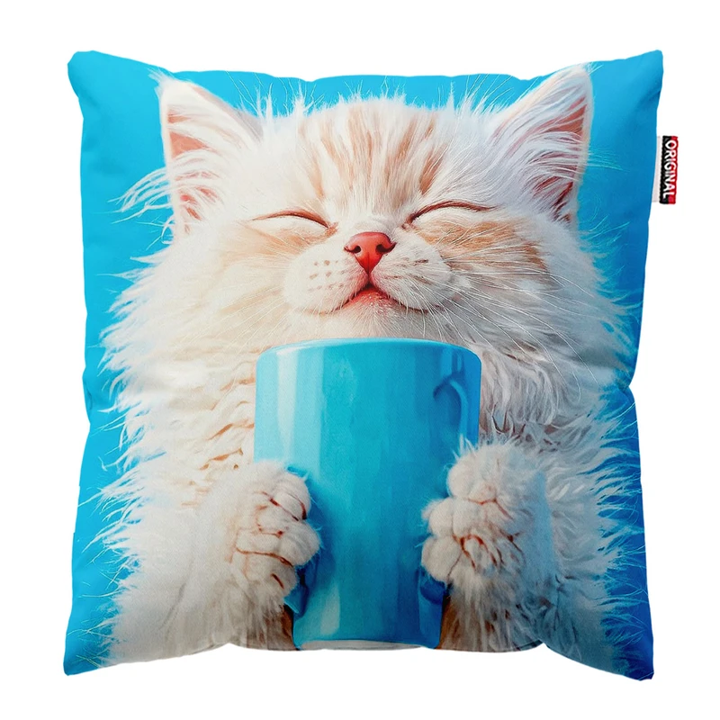 کوسن پاد آفرین مدل پیشی پرشین ناز کد 278 سایز 30*30 سانتی متر