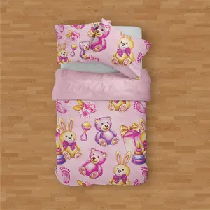 سرویس روتختی مدوپد طرح دنیای نی‌نی‌ها مدل PAT00259 یک نفره 4 تکه