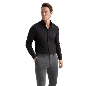 پیراهن آستین بلند مردانه دفکتو مدل CLASSY6