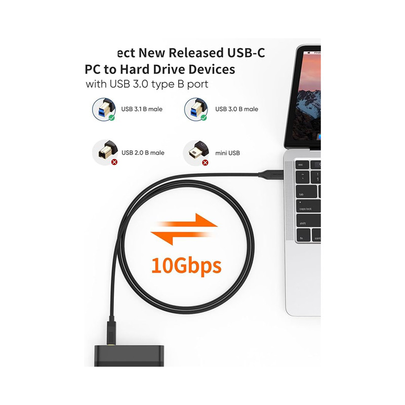 کابل USB-C 3.0 پرینتر ای نت مدل EN-BC3150 طول 1.5 متر