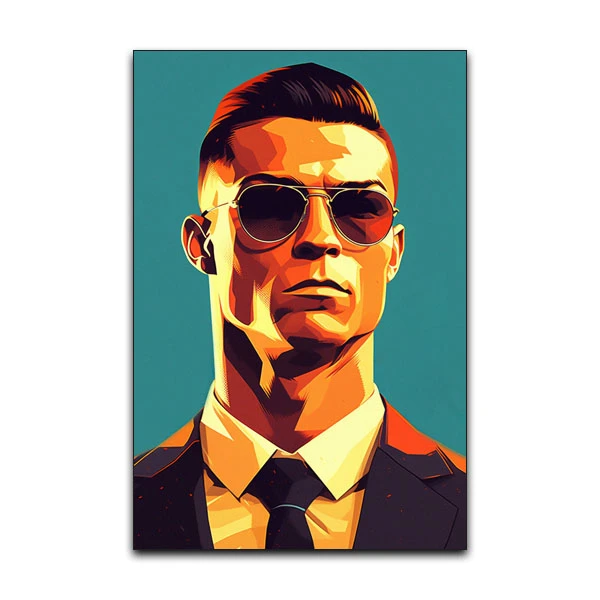 تابلو شاسی گوفی مدل کریستیانو رونالدو طرح فوتبال CR7 Cristiano Ronaldo کد SUIT53
