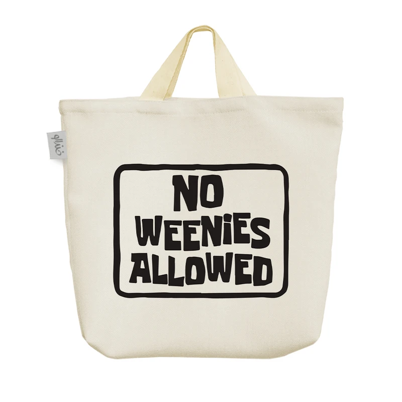 ساک خرید خندالو مدل No Weenies Allowed کد 6587