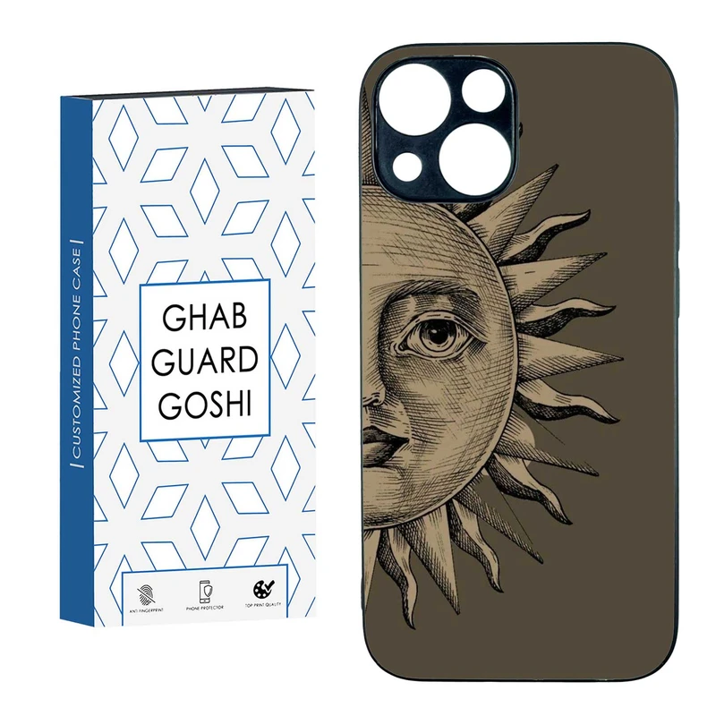 کاور قاب گارد گوشی طرح خورشید کد TPU-191 مناسب برای گوشی موبایل اپل IPHONE 13 MINI