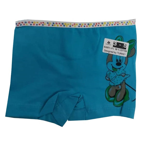 شورت دخترانه طرح میکی رنگ آبی