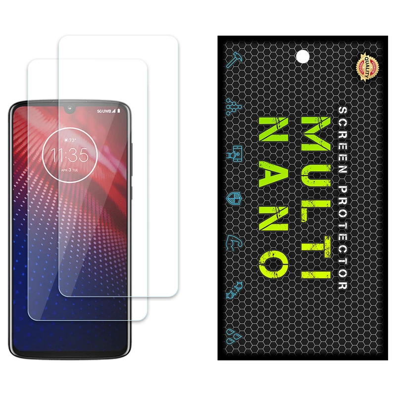 محافظ صفحه نمایش مولتی نانو مدل X-S2N مناسب برای گوشی موبایل موتورولا Moto Z4 بسته دو عددی