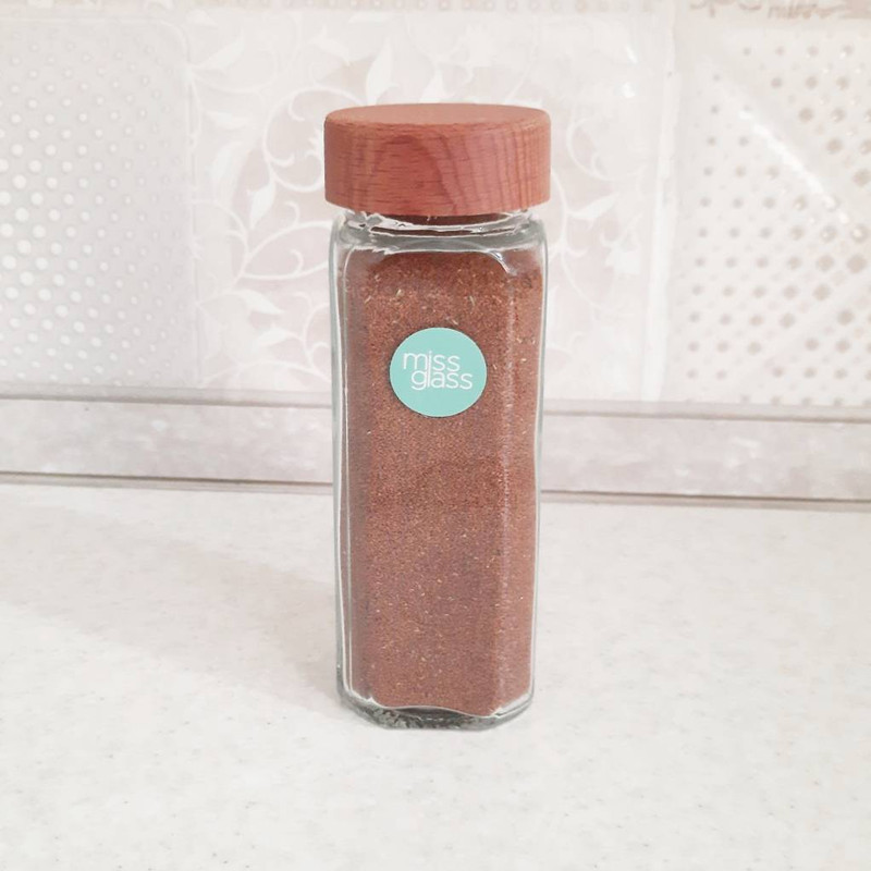 ست جا ادویه ای میس گلس مدل M1 در چوبی بسته 6 عددی