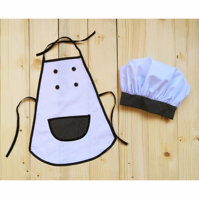 لباس عکاسی کودک مدل آشپزی بسته دو عددی