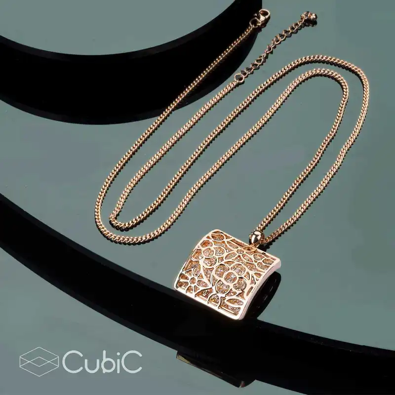 گردنبند زنانه کوبیک مدل QN-121079