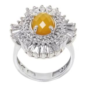 انگشتر نقره زنانه  بازرگانی میلادی کد AWR_009