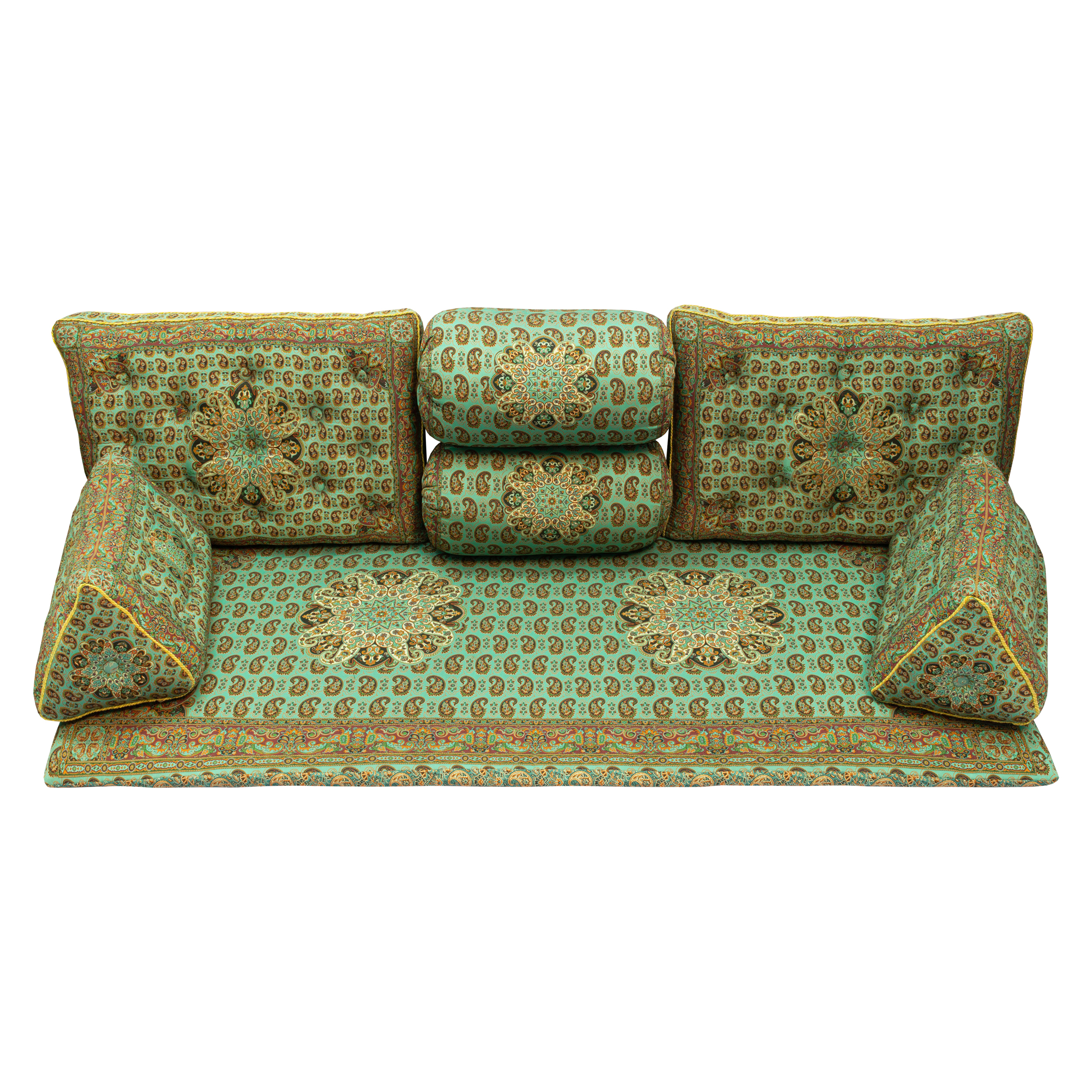 ست 7تکه پشتی ترمه طرح الماس کد 471