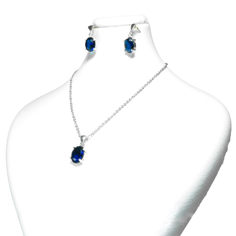 نیم ست نقره زنانه کد AV173-S10 C2