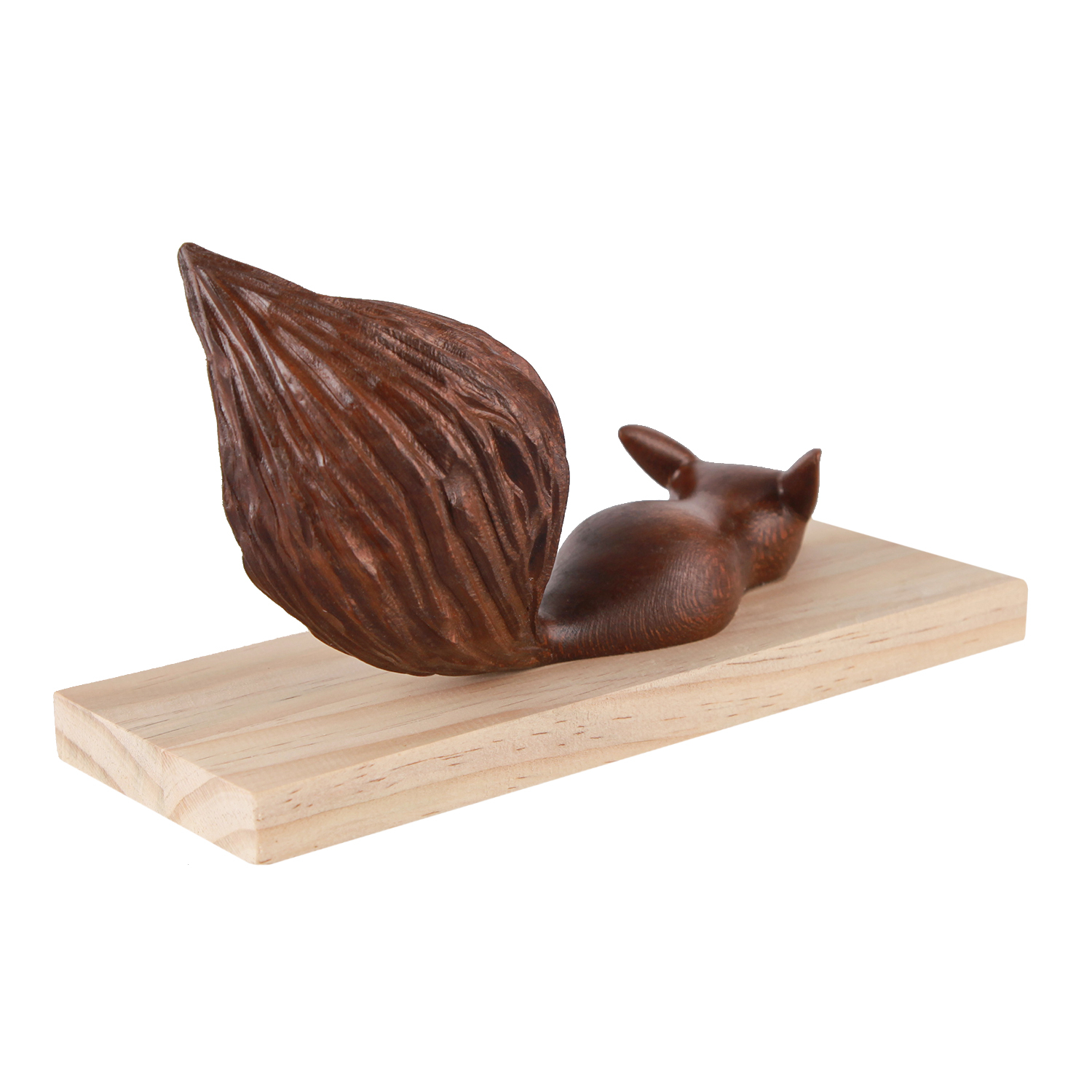 مجسمه چوبی پورشیخ طرح روباه کد 190031