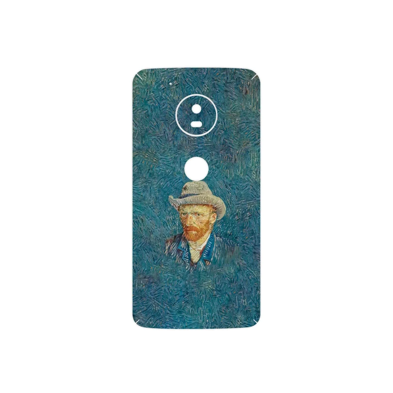 برچسب پوششی ماهوت مدل Self portrait with a gray felt hat مناسب برای گوشی موبایل موتورولا Moto G5