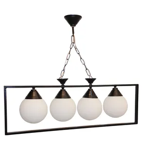 لوستر 4 شعله پلاس نورشو مدل هامان