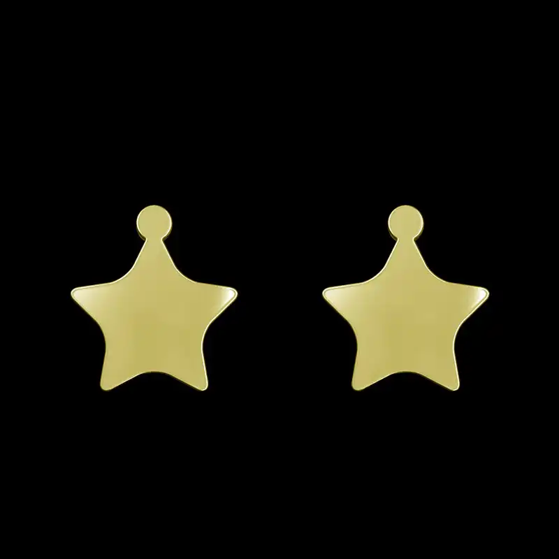 گوشواره طلا 18 عیار زنانه مدوپد مدل ستاره کد GA1-15361