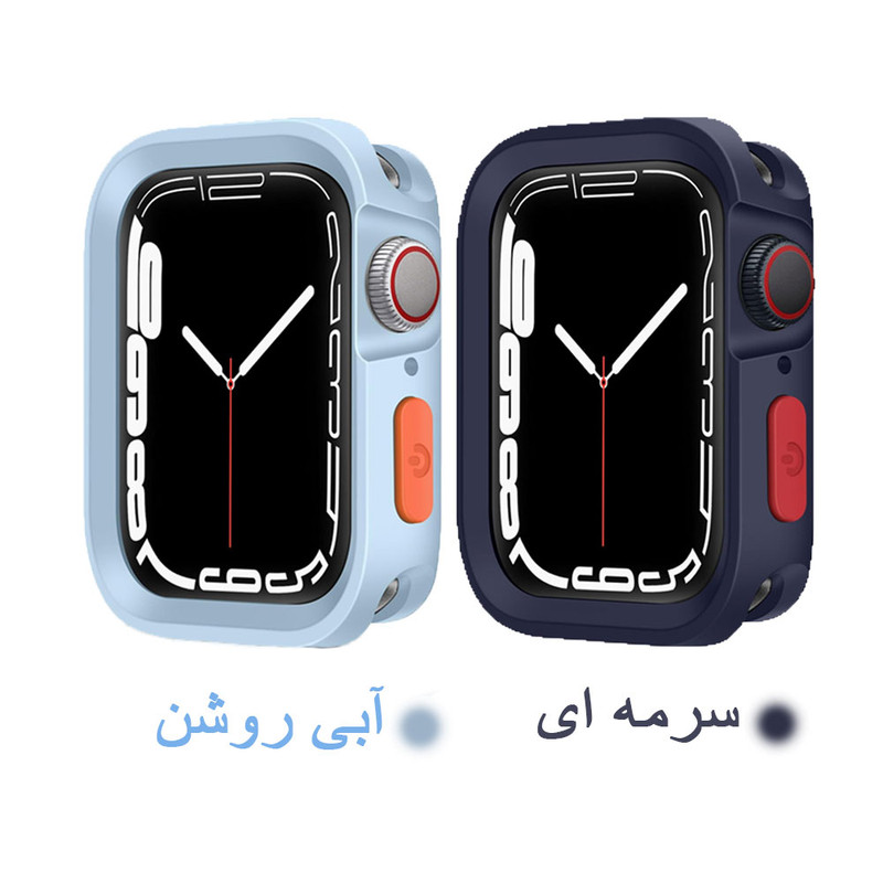 کاور واچ من مدل Sport WM مناسب برای اپل واچ سری SE/1/2/3/4/5/6/7/8/9/2021/2023/AluminumCase سایز 45 میلی متری