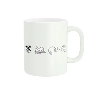 Mug Pod Afarin Lifestyle Design Music Book Travel Movie Code 599