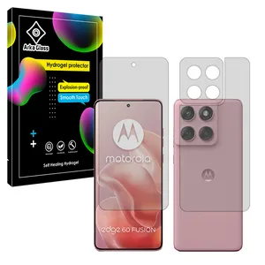 Arka Glass Hydrogel model Transparent Screen Protector for Motorola Edge 60 Fusion mobile phone along with the back protector