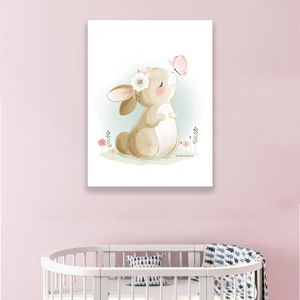 نقد و بررسی تابلو شاسی کودک مدل نقاشی دخترانه خرگوش طرح 665 توسط خریداران