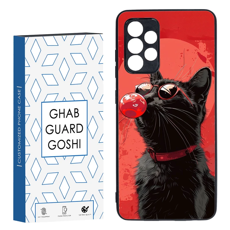 کاور قاب گارد گوشی طرح گربه کد TPU-296 مناسب برای گوشی موبایل سامسونگ Galaxy A52