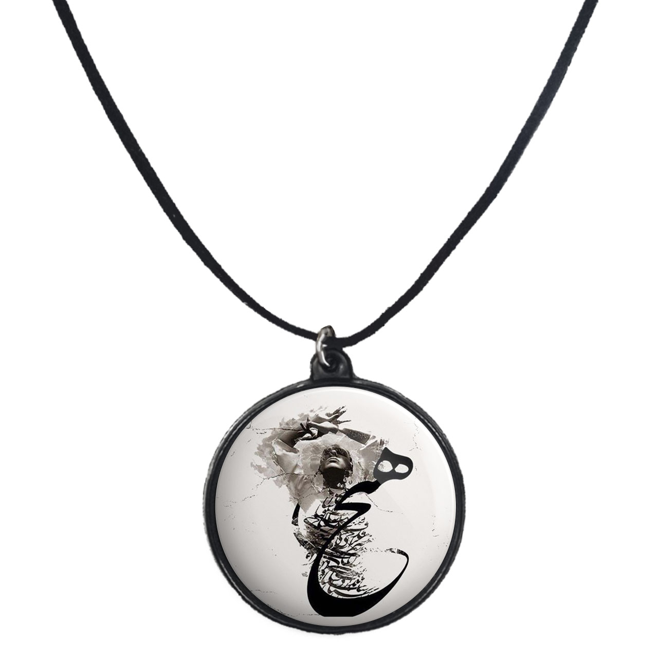 گردنبند پرمانه طرح جملات مفهومی کد pmb.4066 مدل دو طرفه