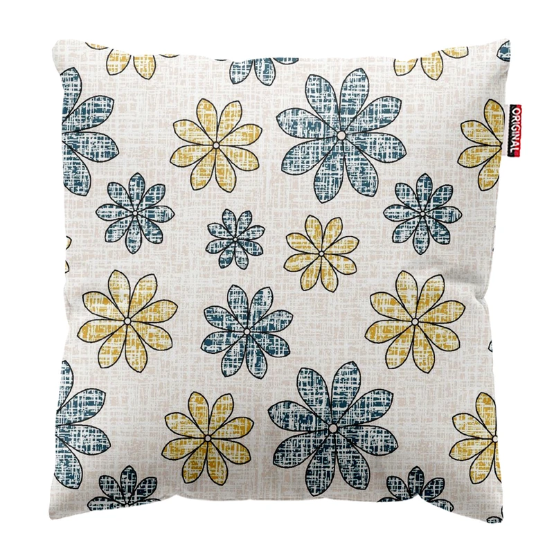 کوسن پاد آفرین طرح گل کد 3670 سایز 30*30 سانتی متر