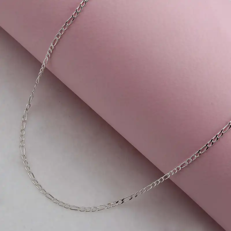 زنجیر نقره زنانه مدل ریزبافت ترک کد ZR_061