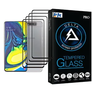 PK Delta Glass MIX004 Screen Protector For Samsung Galaxy A80 Pack Of 4