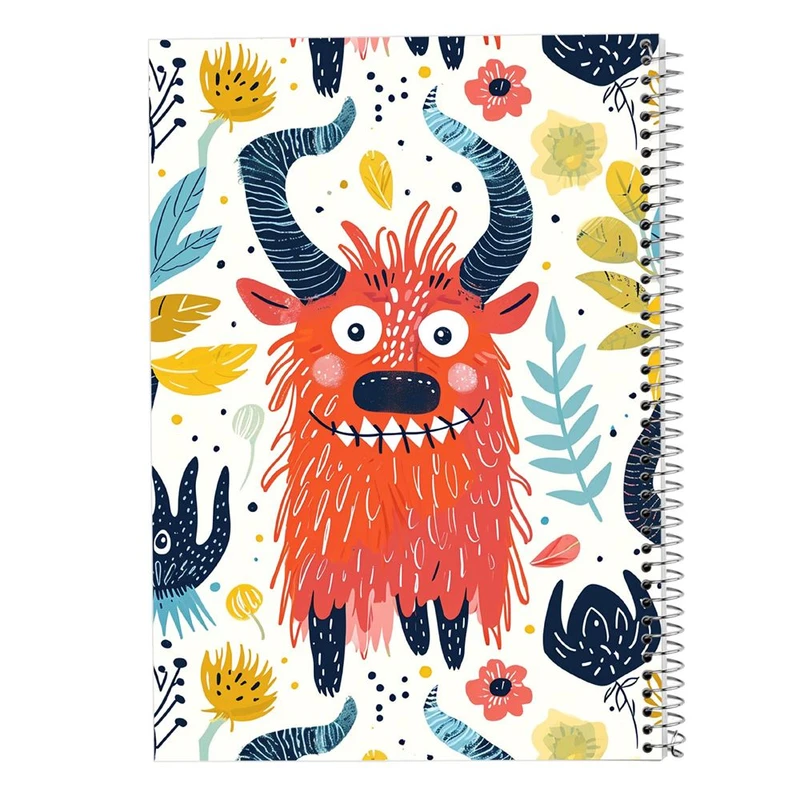 دفتر شطرنجی 50 برگ مدوپد طرح هیولای فانتزی کد DF16743