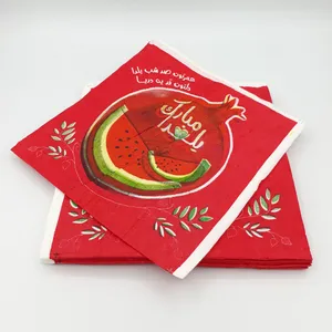 دستمال سفره مدل یلدا کد mk537  مجموعه 10 عددی