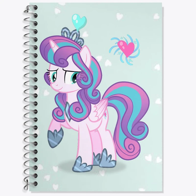 دفتر زبان 50 برگ خندالو مدل سه خط طرح اسب پونی کد 24847