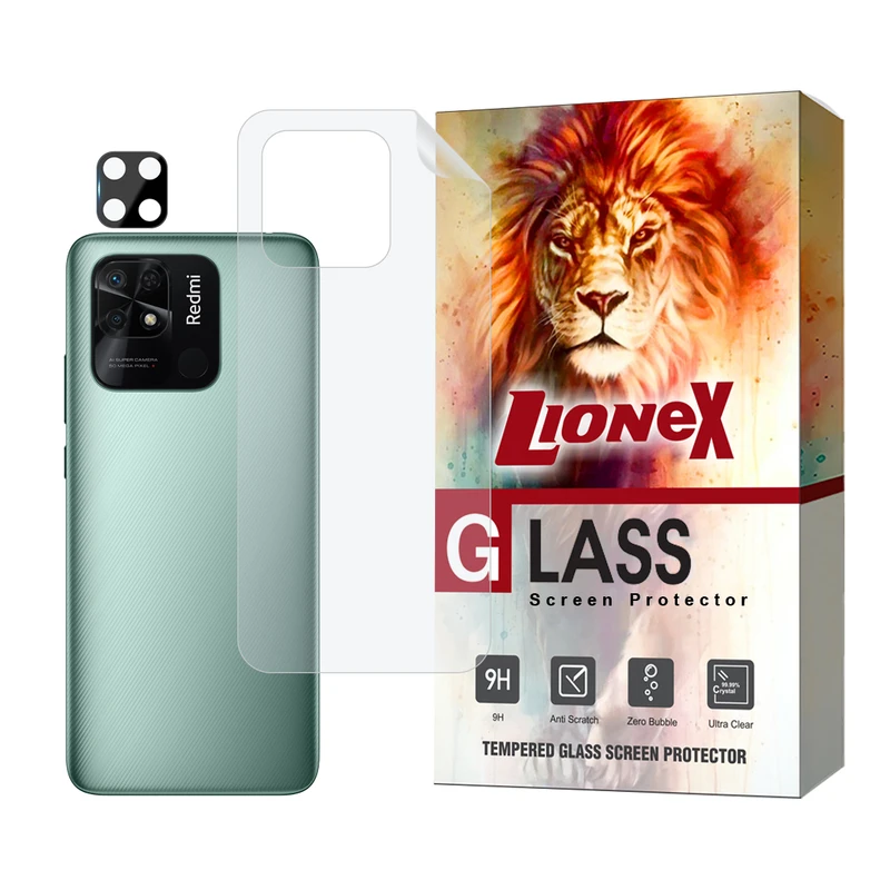 محافظ پشت گوشی لایونکس مدل MTBFULL مناسب برای گوشی موبایل شیائومی Redmi 10C به همراه محافظ لنز 