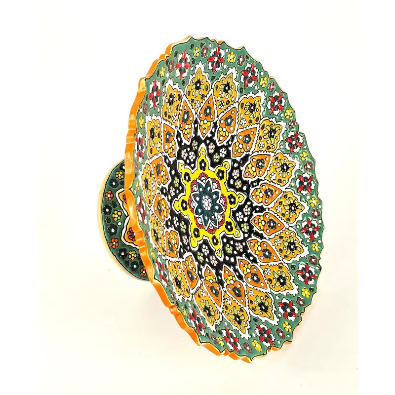 شیرینی خوری میناکاری مدل پایه دار کد SH25