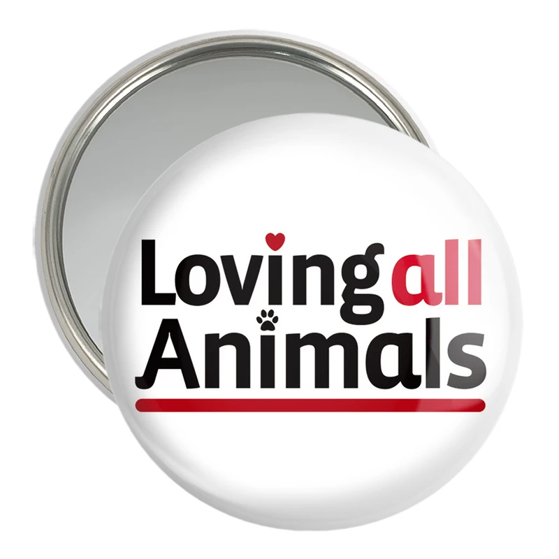 آینه جیبی خندالو مدل حمایت از حیوانات کد 27374