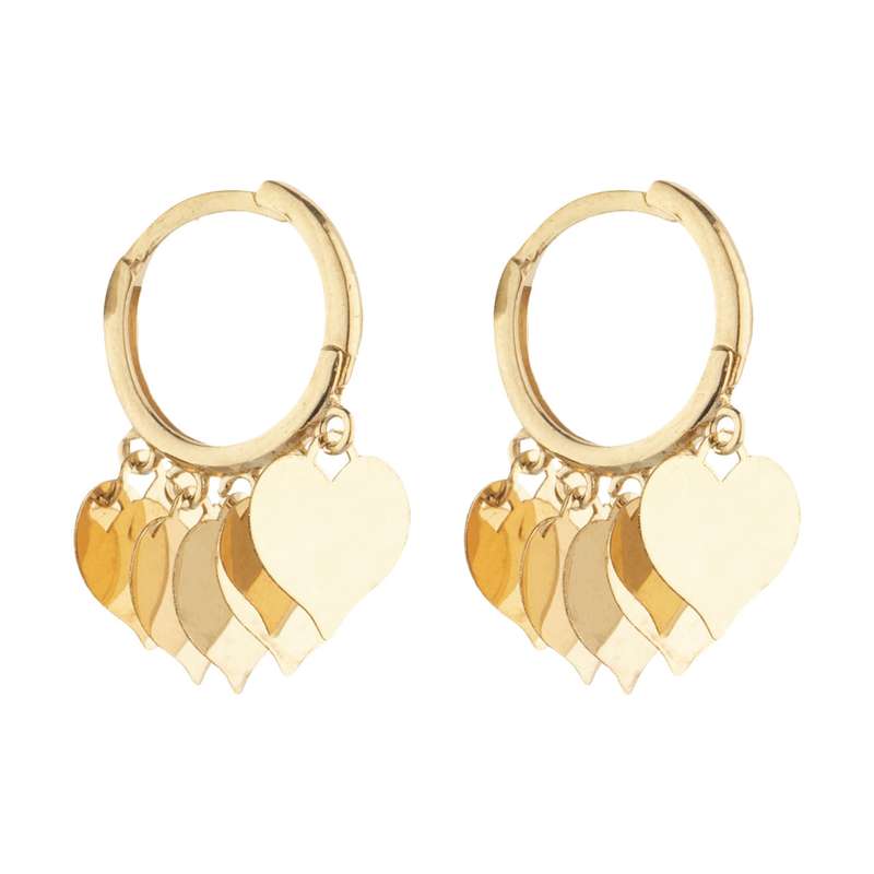 گوشواره طلا 18 عیار زنانه گالری مرجان مدل 10108