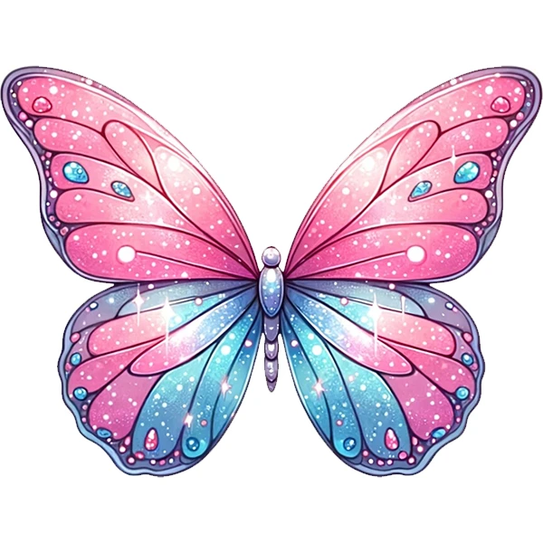 استیکر پارچه و لباس پاد آفرین طرح پروانه کد 3218