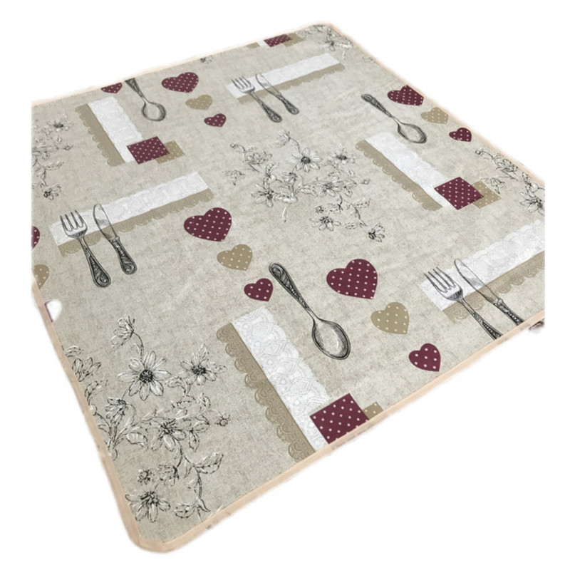 سفره 6 نفره مدل ماژستیک طرح 2 رو کد 04 سایز 140×100 سانتی متر