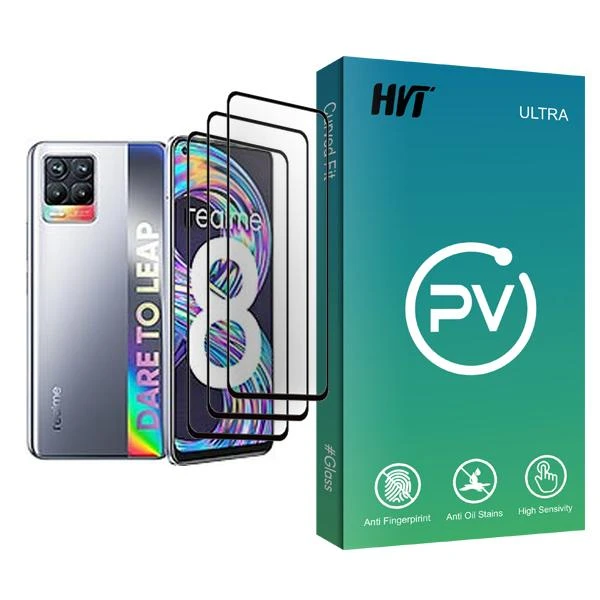 محافظ صفحه نمایش اچ وی تی مدل PV Glass MIX003 مناسب برای گوشی موبایل ریلمی 8 بسته سه عددی