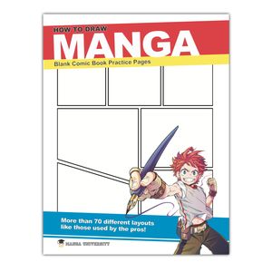 کتاب how to draw manga: Blank Comic Book Practice Pages اثر Ryo Katagiri نشر Manga University